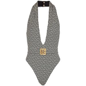 Balmain PB Labyrinth badpak , Black , Dames , Maat: XS