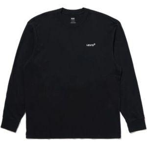 Levi's, Heren, Tops, Zwart, Maat: M Katoen,