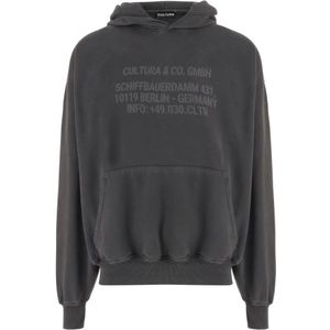 Cultura, Heren, Sweatshirts & Hoodies, Grijs, Maat: L Katoen,