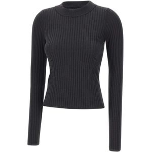 Birgitte Herskind, Dames, Truien, Grijs, Maat: L Katoen,