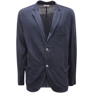 Gran Sasso, Heren, Jassen, Blauw, Maat: XL Linnen,