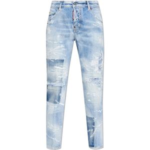 Dsquared2, Dames, Jeans, Blauw, Maat: 2XS Katoen,