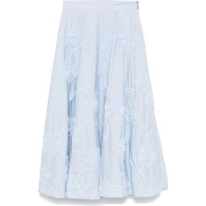 Rotate Birger Christensen, Dames, Rokken, Blauw, Maat: S Poliester,