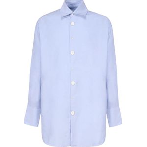 JW Anderson, Heren, Overhemden, Blauw, Maat: S Katoen,