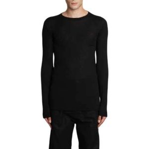 Rick Owens, Heren, Truien, Zwart, Maat: L Kasjmier,