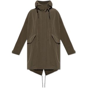 Dolce & Gabbana, Heren, Mantels, Groen, Maat: S Nylon,