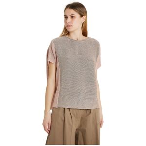 Le Tricot Perugia, Dames, Tops, Grijs, Maat: XS Katoen,