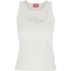 Diesel, Dames, Tops, Wit, Maat: XS Katoen,