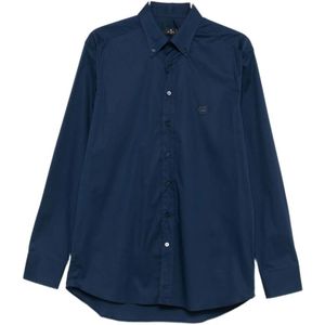 Etro, Heren, Overhemden, Blauw, Maat: L Katoen,