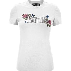 Versace Jeans Couture, Dames, Tops, Wit, Maat: M