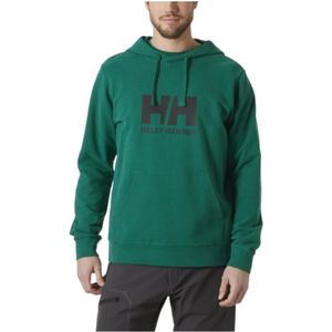 Helly Hansen, Heren, Sweatshirts & Hoodies, Groen, Maat: 2XL Katoen,