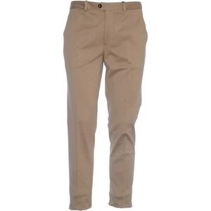 Circolo 1901, Heren, Broeken, Bruin, Maat: S Katoen,