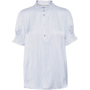 Saint Tropez, Dames, Blouses & Shirts, Blauw, Maat: L