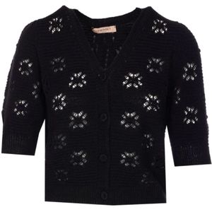 Twinset, Dames, Truien, Zwart, Maat: M
