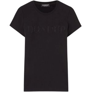 Dondup, Dames, Tops, Zwart, Maat: L Jersey,