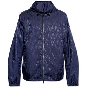 Moncler, Heren, Jassen, Blauw, Maat: M