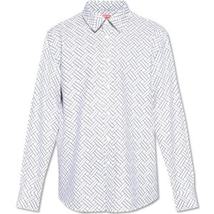 Kenzo, Heren, Overhemden, Wit, Maat: XL Katoen,