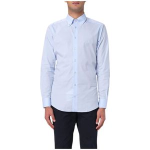 Etro, Heren, Overhemden, Blauw, Maat: L Katoen,