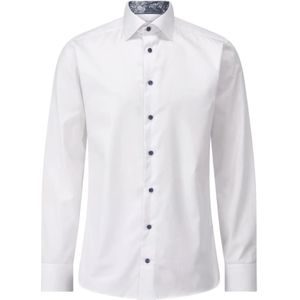 Eton, Heren, Overhemden, Wit, Maat: S Katoen,