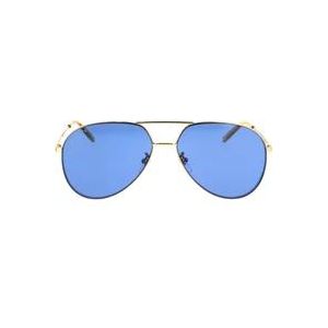 Gucci Vintage geïnspireerde urban pilot zonnebril , Yellow , Heren , Maat: 59 MM