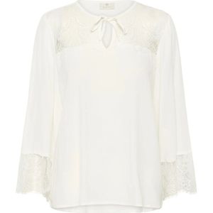 Kaffe - KAapril Lace Blouse - Wit - Blouse