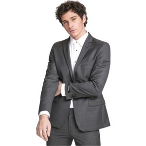 Karl Lagerfeld, Heren, Pakken, Grijs, Maat: M Wol,