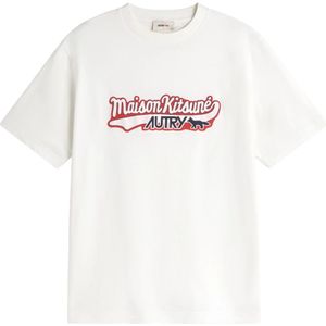 Autry, Heren, Tops, Wit, Maat: S Katoen,