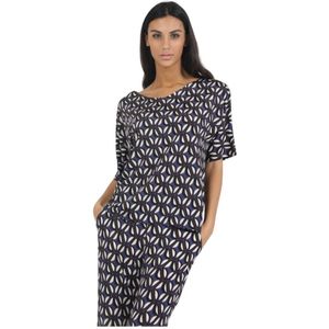 Via Masini 80, Dames, Tops, Veelkleurig, Maat: L
