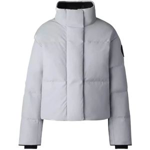 Canada Goose, Dames, Jassen, Grijs, Maat: M Katoen,