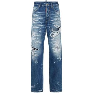 Dsquared2, Dames, Jeans, Blauw, Maat: S Denim,