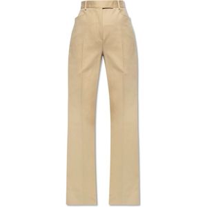 Tom Ford, Dames, Broeken, Beige, Maat: XS Katoen,