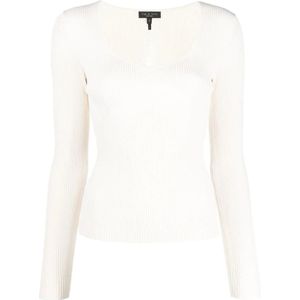 Rag & Bone, Dames, Truien, Beige, Maat: XL Nylon,