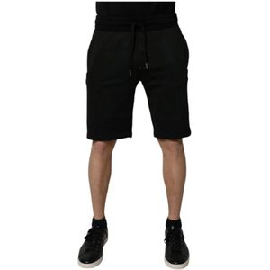 Dolce & Gabbana, unisex, Korte broeken, Zwart, Maat: M Katoen,