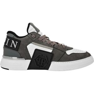 Philipp Plein, unisex, Schoenen, Grijs, Maat: 41 EU Leer,