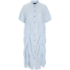Bitte Kai Rand, Dames, Jurken, Blauw, Maat: 2XL Linnen,