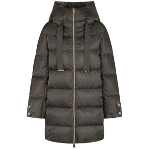 Herno, Dames, Jassen, Grijs, Maat: S Nylon,