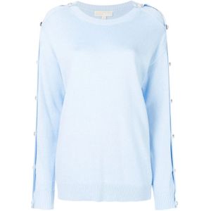 Michael Kors, Dames, Truien, Blauw, Maat: S Katoen,