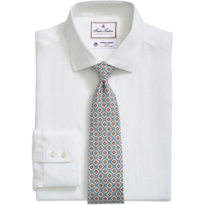 Brooks Brothers, Heren, Overhemden, Wit, Maat: XL Linnen,