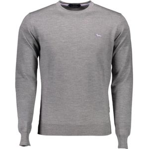 Harmont & Blaine - Grijze Wollen Herentrui - 100% Wol