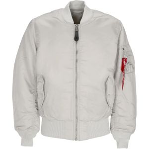 Alpha Industries, Heren, Jassen, Grijs, Maat: L Nylon,