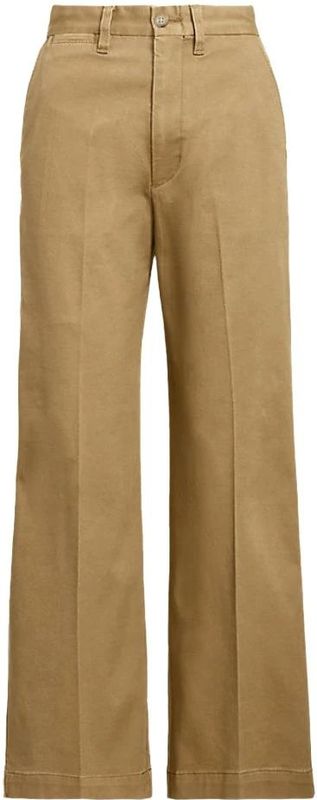 Polo Ralph Lauren - Broek - Beige - Katoen - Wijde Pijpen