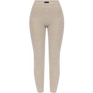 Fear Of God, Dames, Broeken, Beige, Maat: S Leer,