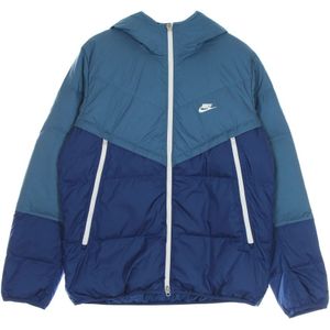 Nike, Heren, Jassen, Blauw, Maat: XL Poliester,