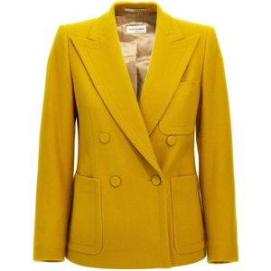 Dries Van Noten, Dames, Jassen, Geel, Maat: L Wol,