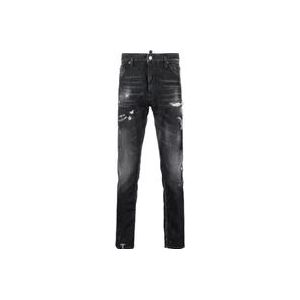 Dsquared2 Zwarte Cool Guy Skinny Jeans , Black , Heren , Maat: 2XL