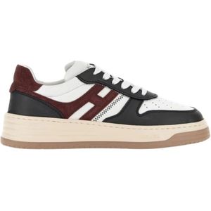 Hogan Retro stijl leren sneakers , Multicolor , Dames , Maat: 36 EU