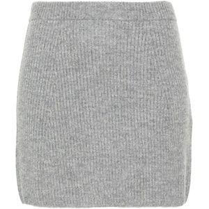 Sportmax, Dames, Rokken, Grijs, Maat: XS Wol,