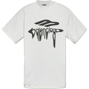 Balenciaga, Heren, Tops, Grijs, Maat: L Katoen,