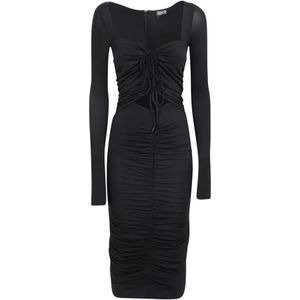 Versace Jeans Couture, Dames, Jurken, Zwart, Maat: 2XS