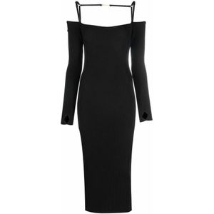 Jacquemus, Dames, Jurken, Zwart, Maat: S